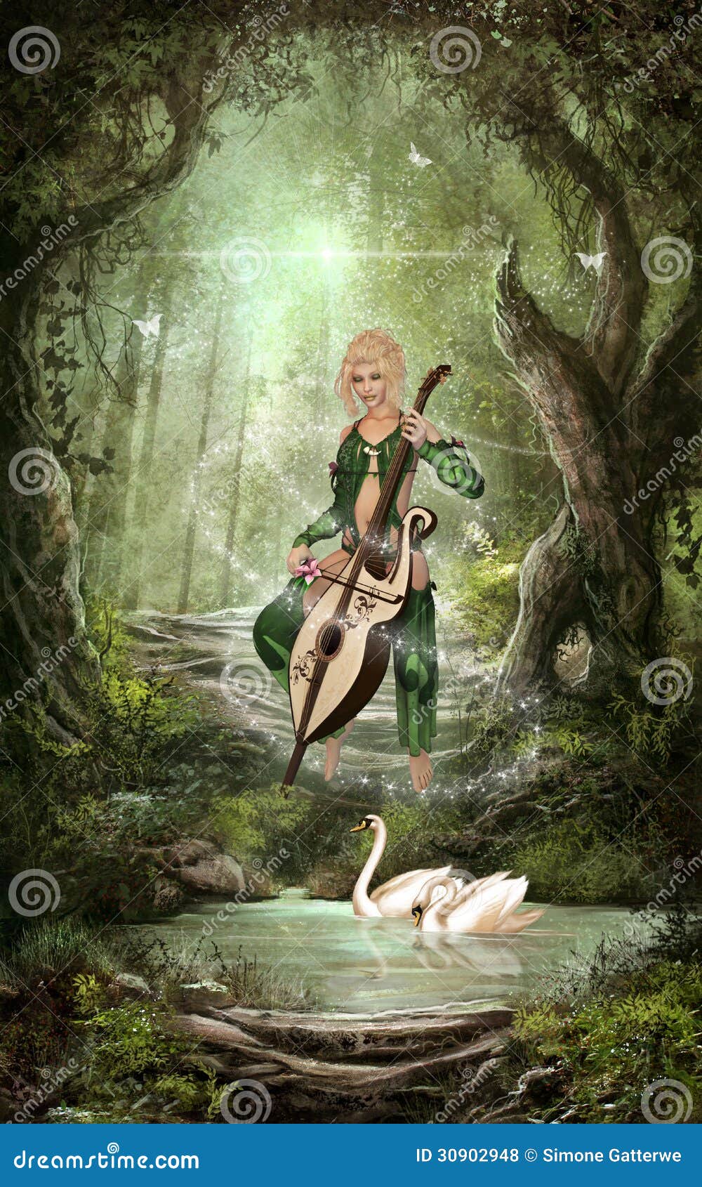 The Elven Forest Royalty Free Stock Photos - Image: 30902948