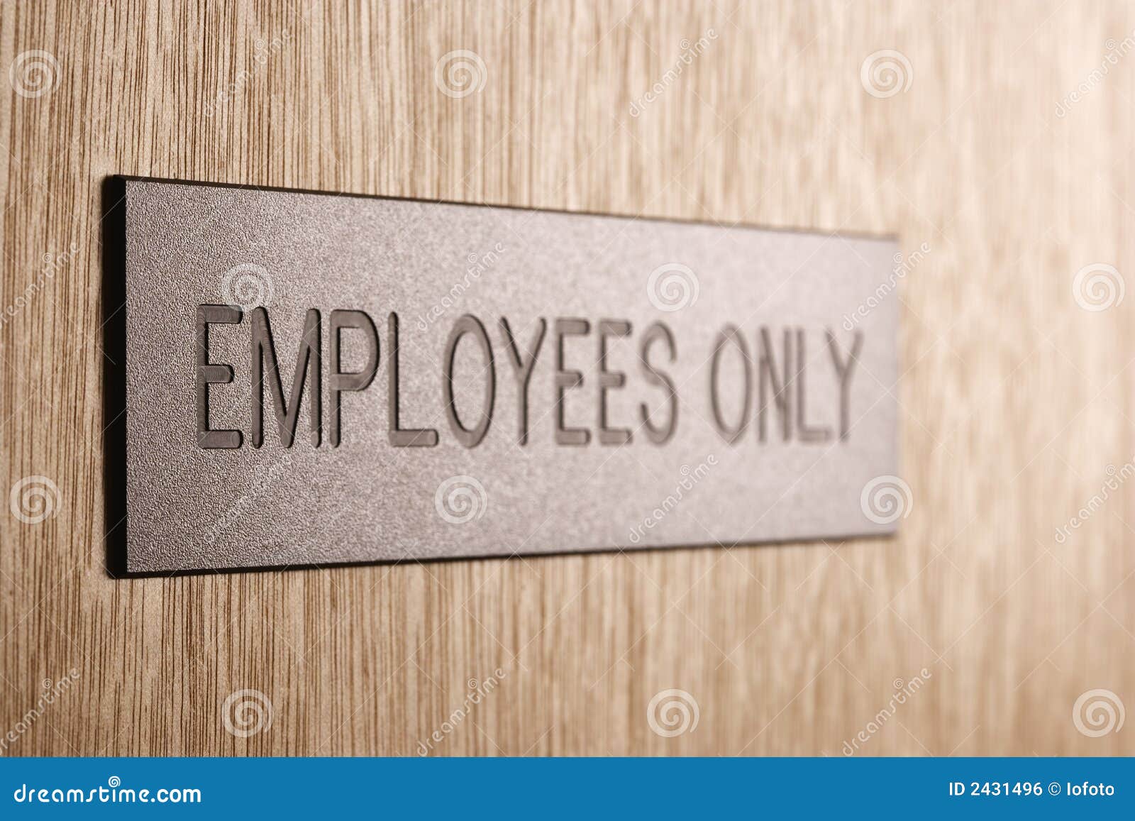 Employees Only Sign. Royalty Free Stock Image  Image: 2431496