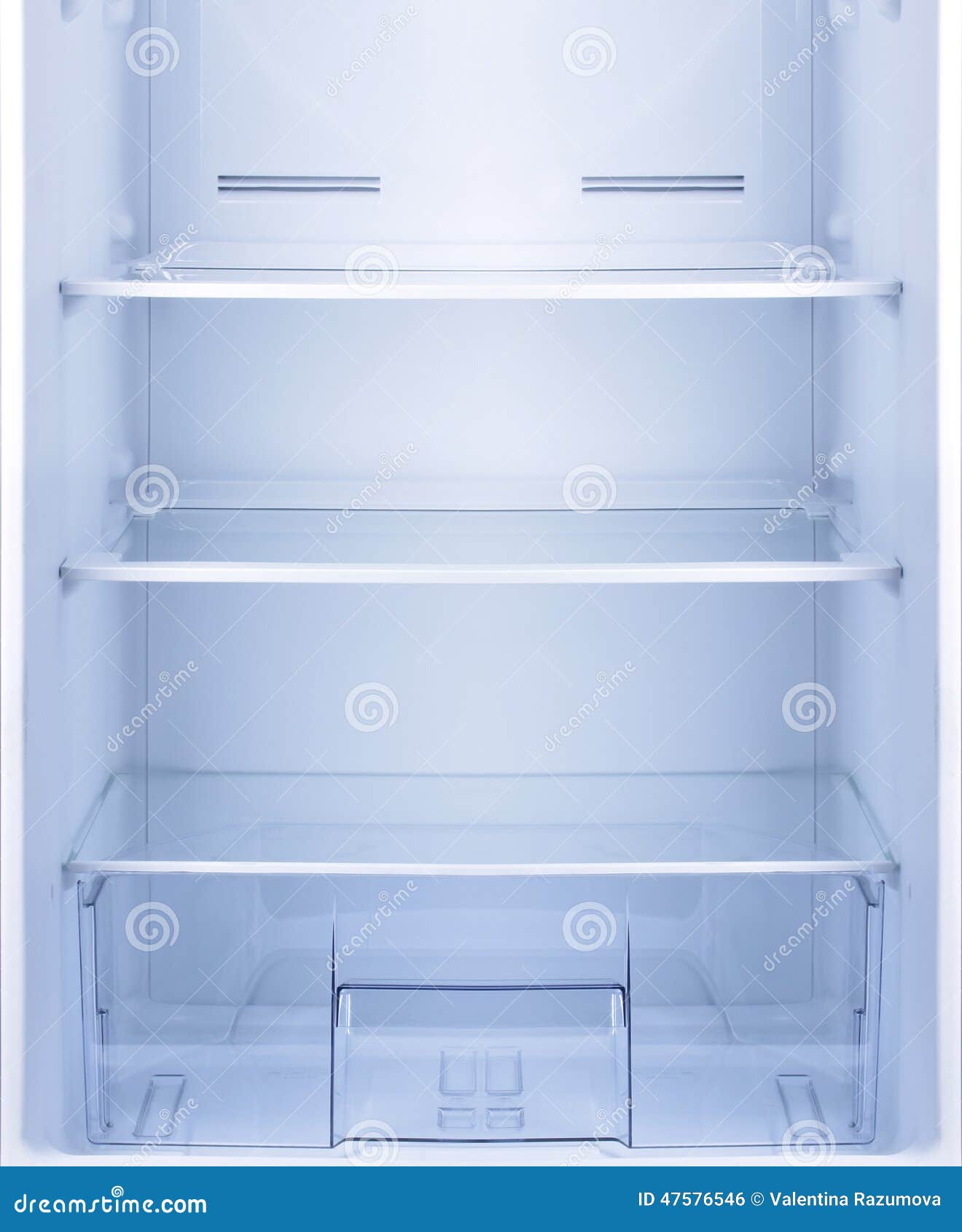 Empty Open Fridge. Stock Photo - Image: 47576546