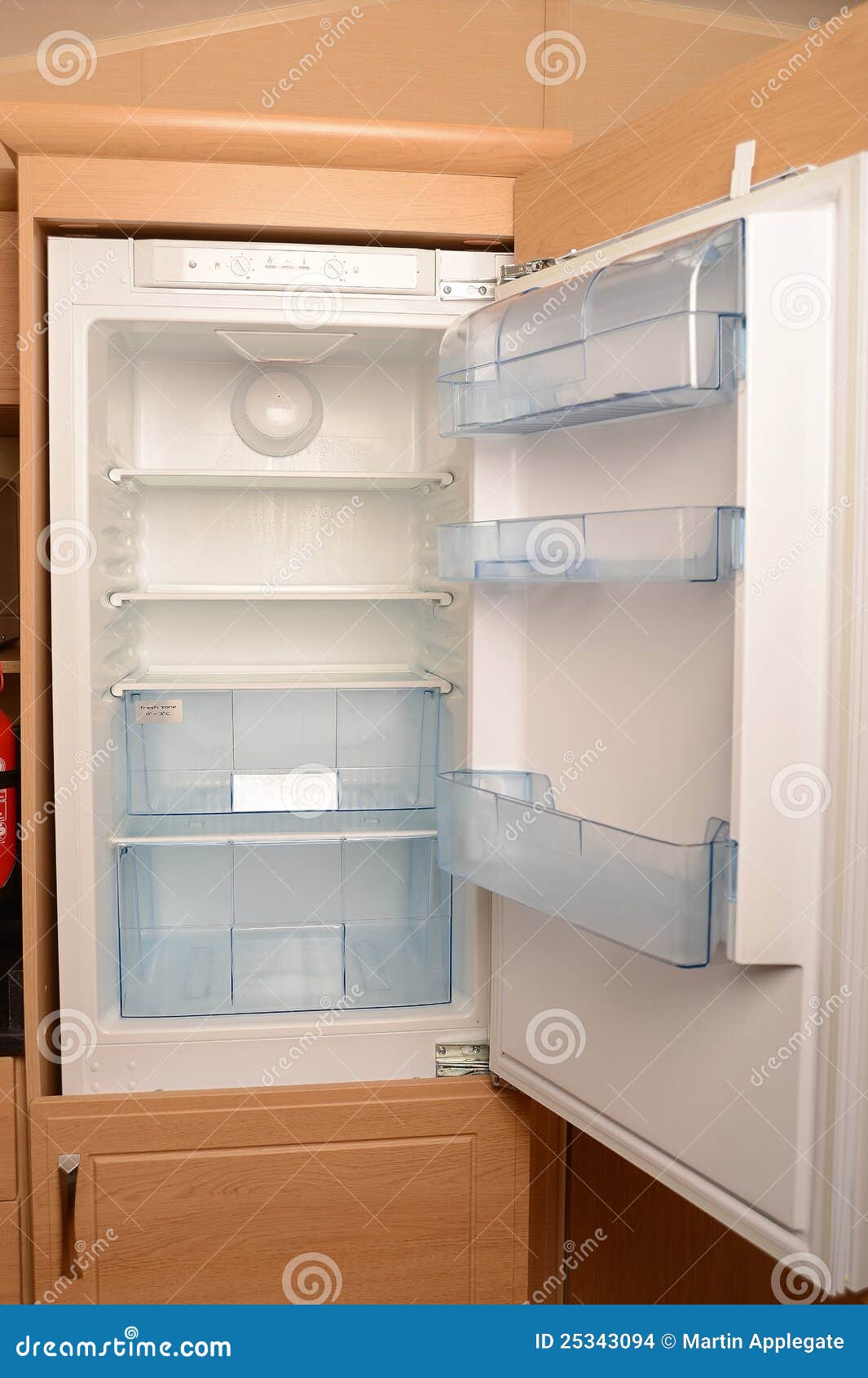 Empty Open Refrigerator Stock Images - Image: 25343094