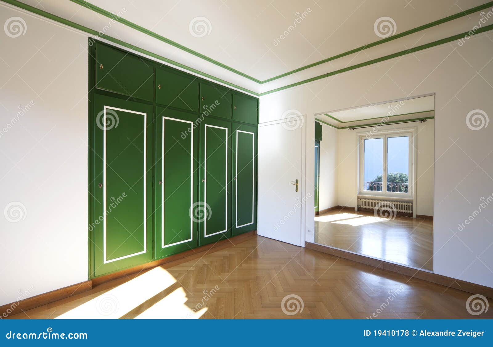 Empty Room With Mirror Royalty Free Stock Photos - Image ...
