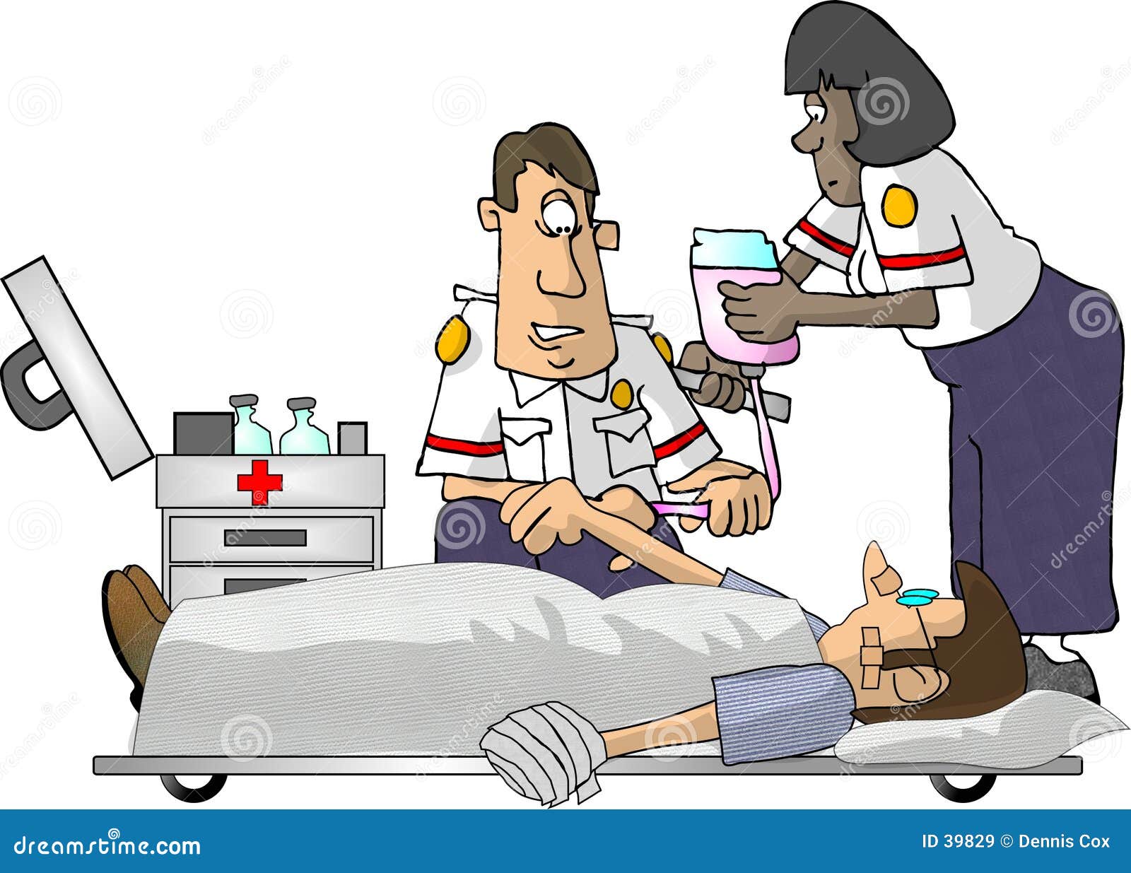 Free+EMS+Cartoons EMT Paramedics Royalty Free Stock Images - Image: 39829