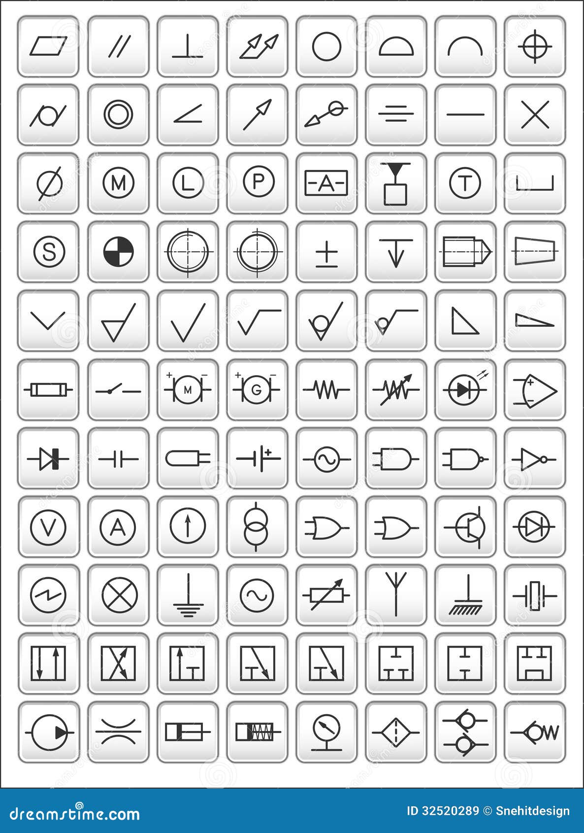 Mechanical Engineering Drawing Symbols