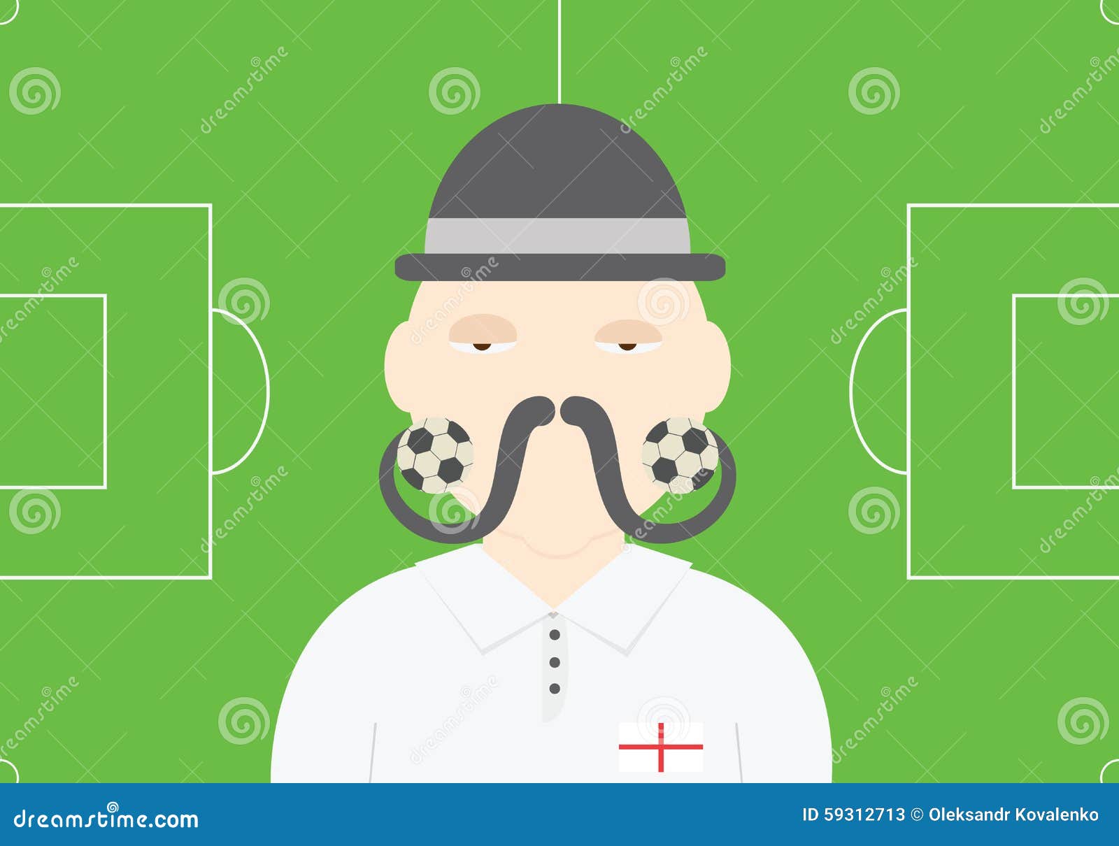  vector illustration. England football team conceptual illustration  england football team background
