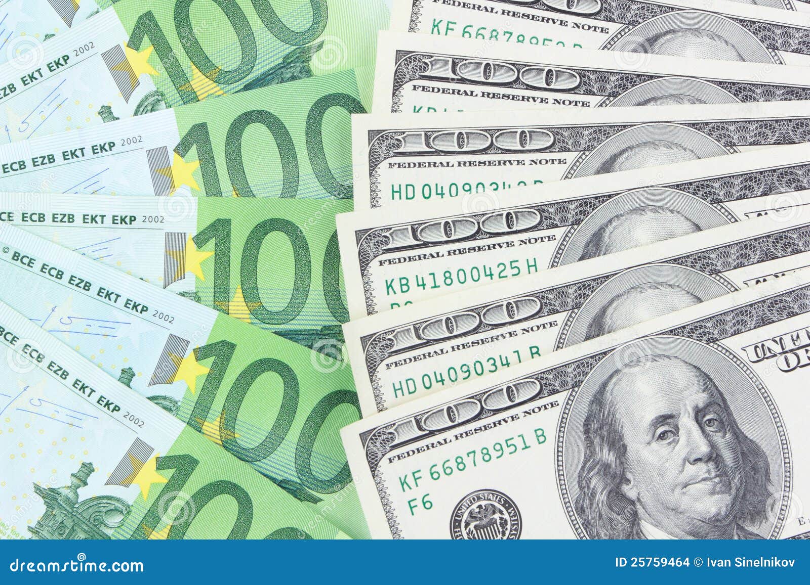 Euro Vs Dollar Stock Images - Image: 25759464