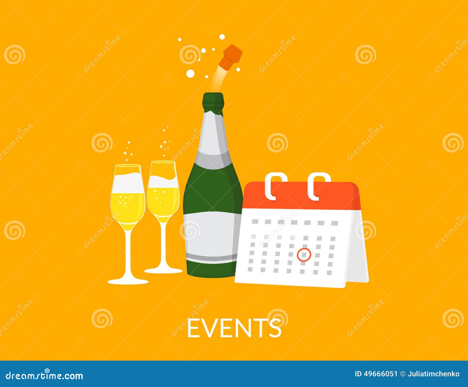 Event Calendar Illustration : Events illustration stock vector image Event Calendar Illustration : Events illustration stock vector image