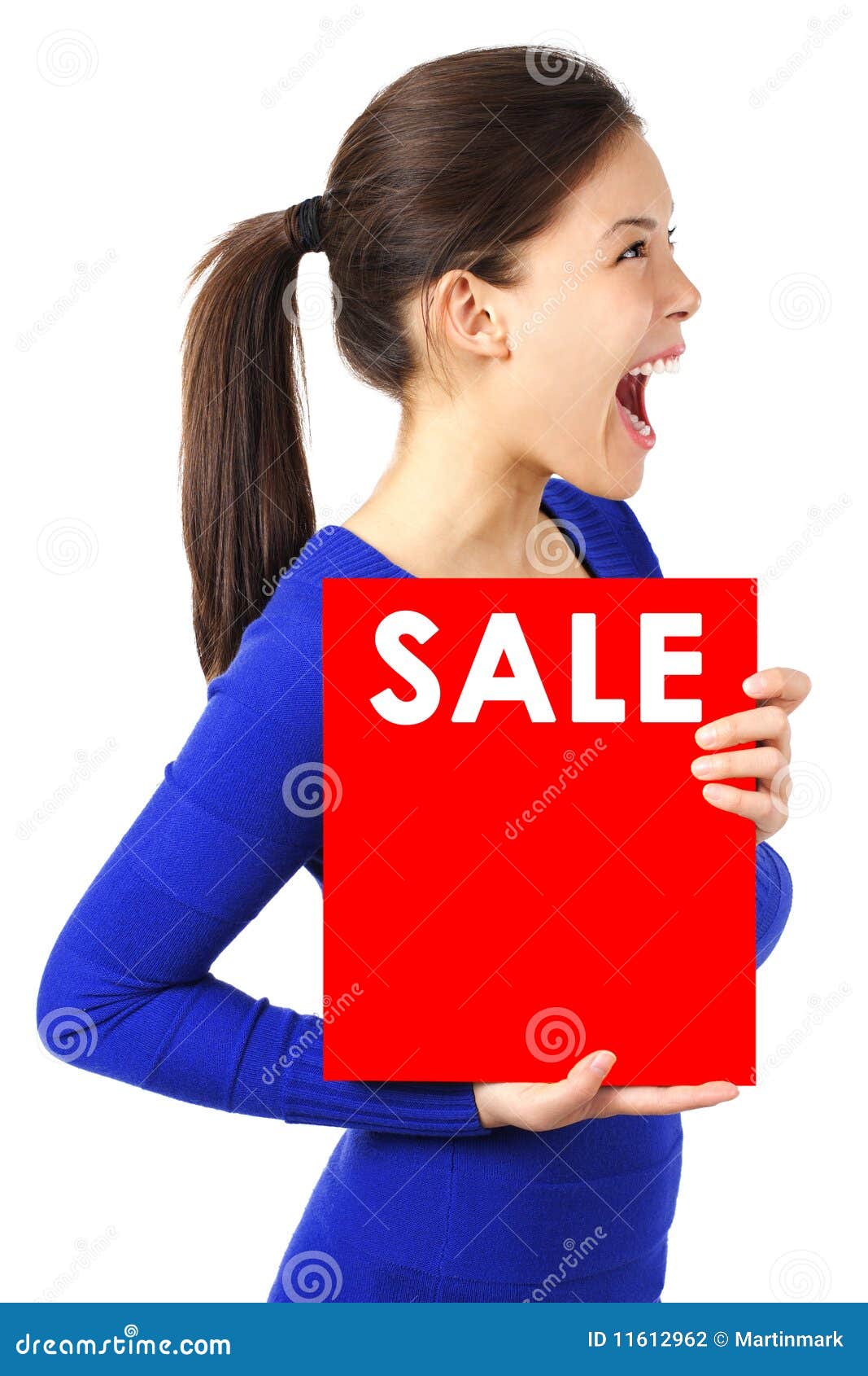 Title Asian Woman Holding Sale 82