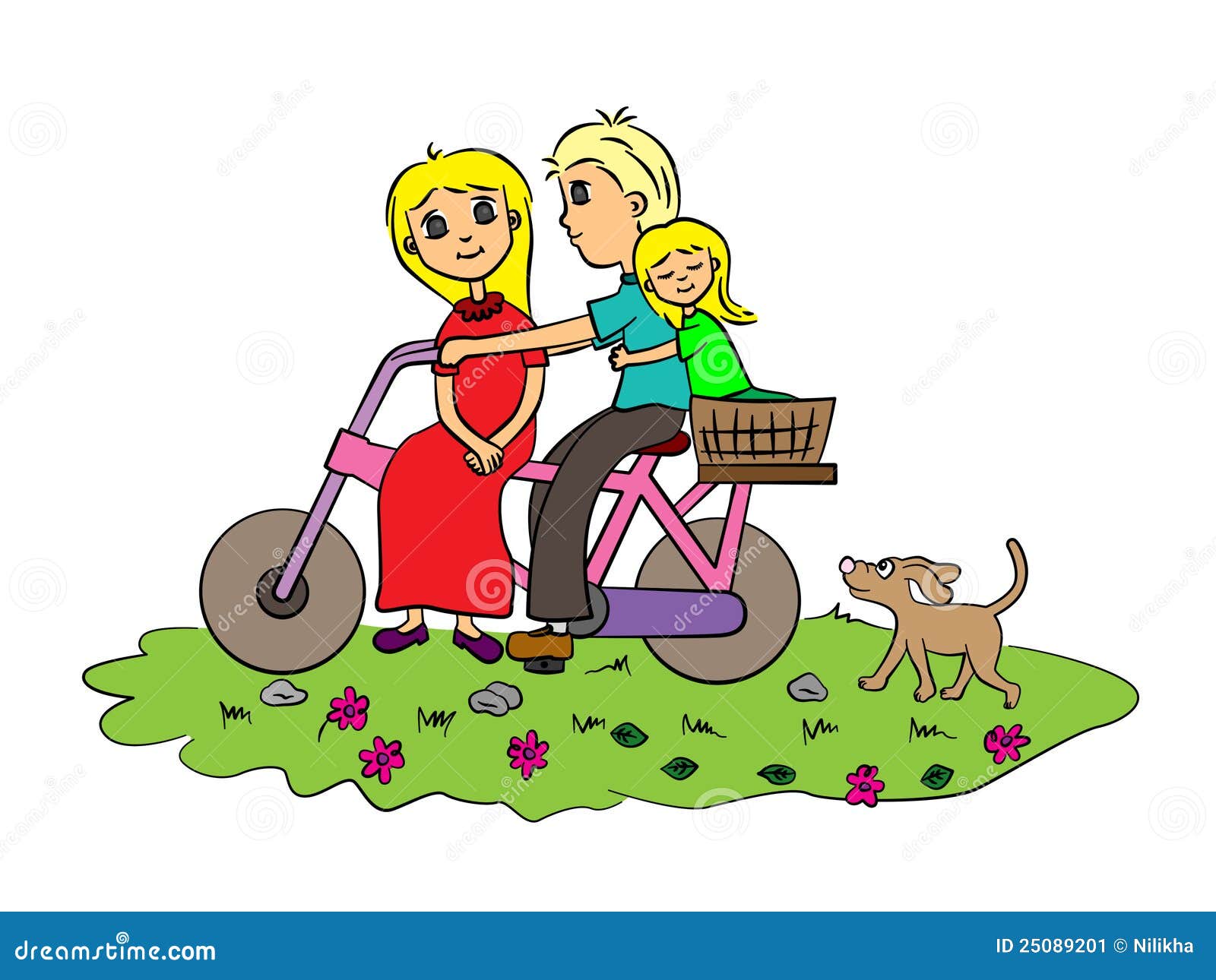 family bike ride clipart - photo #24