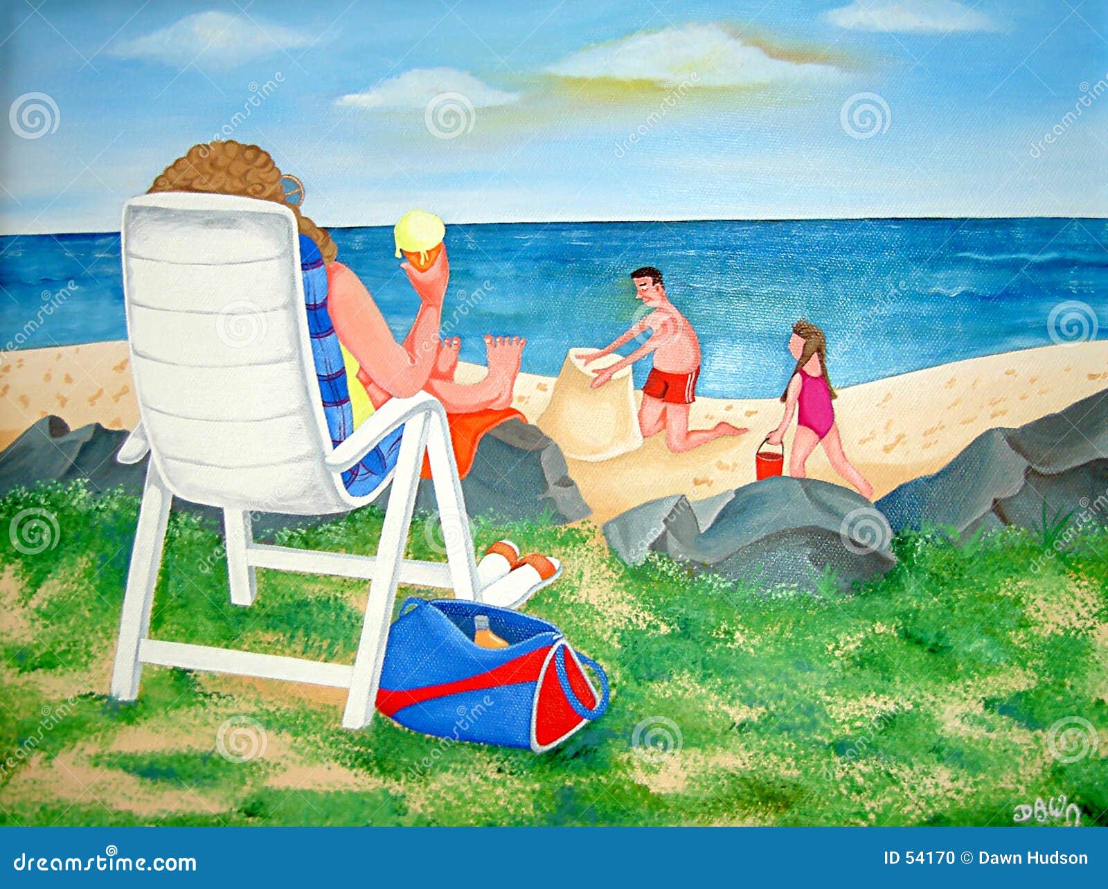 clipart family at the beach - photo #36