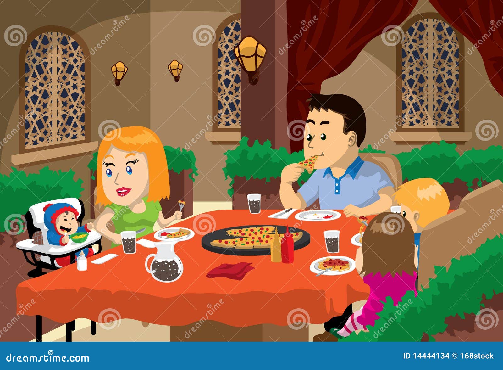 Family Meal Time Stock Images  Image: 14444134