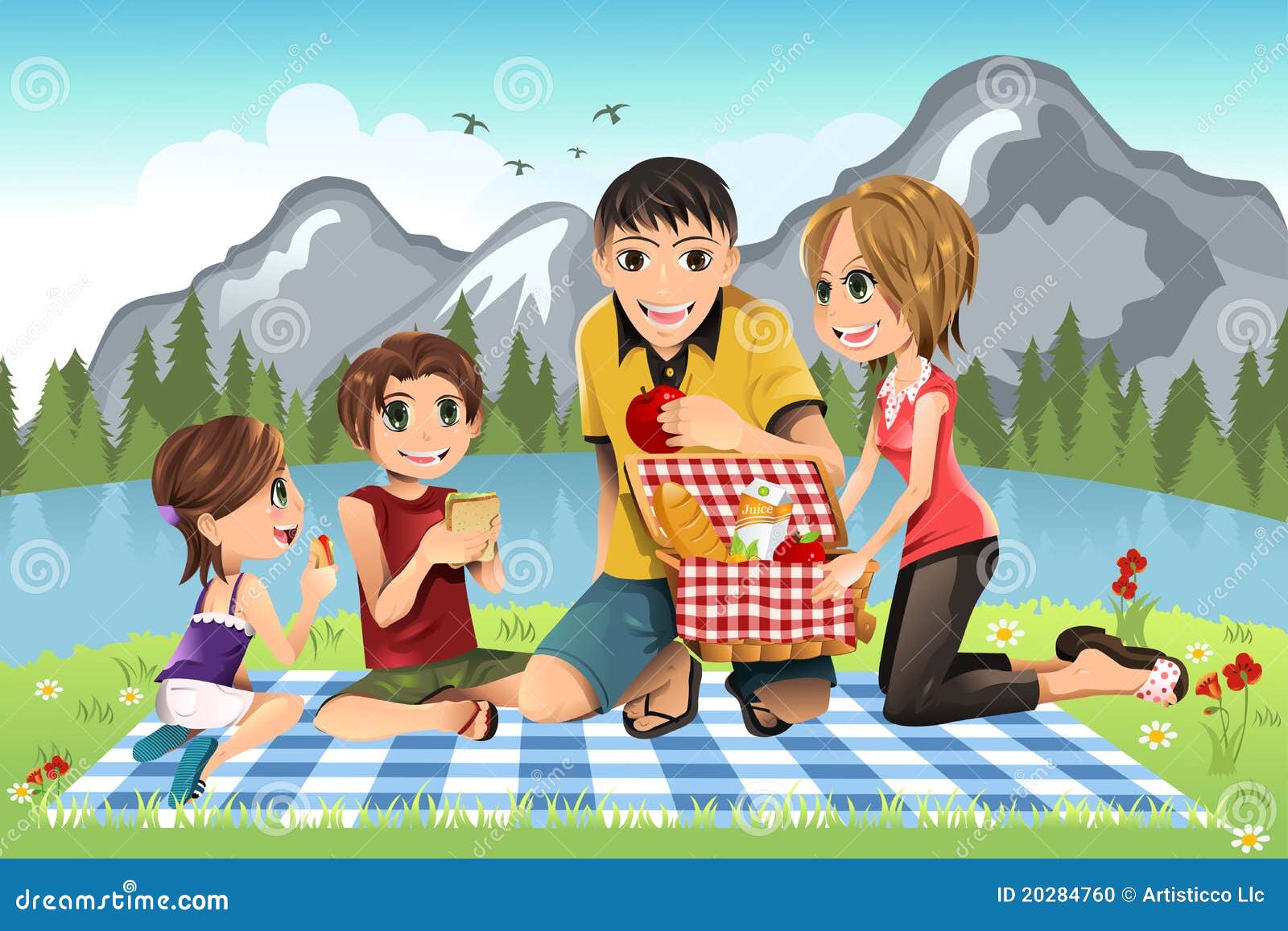 clipart family picnic - photo #28