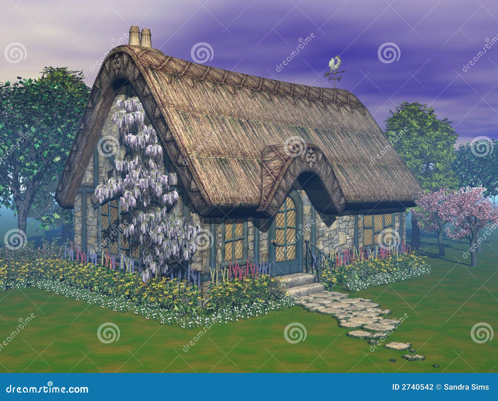 Beautiful Cottage Flower Garden