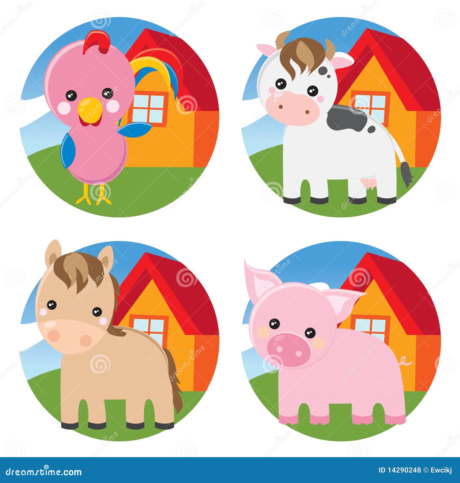 Baby Farm Animal Clip Art