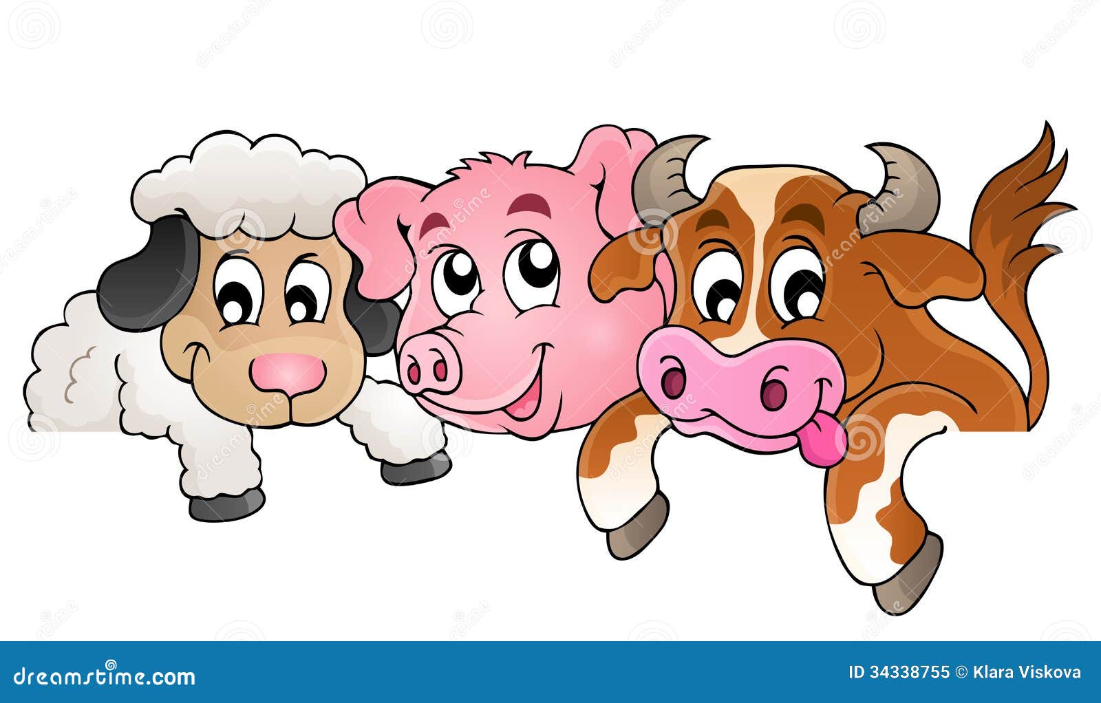 cartoon clipart of farm animals - photo #34