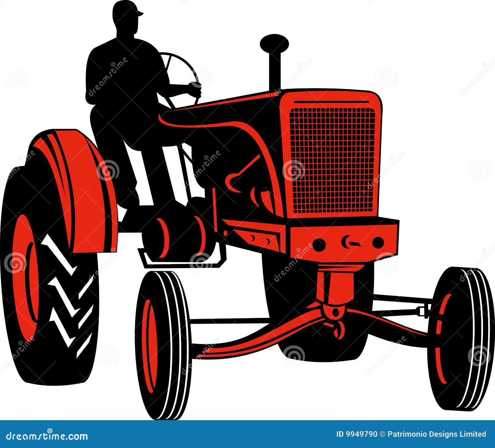 vintage tractor clipart - photo #8