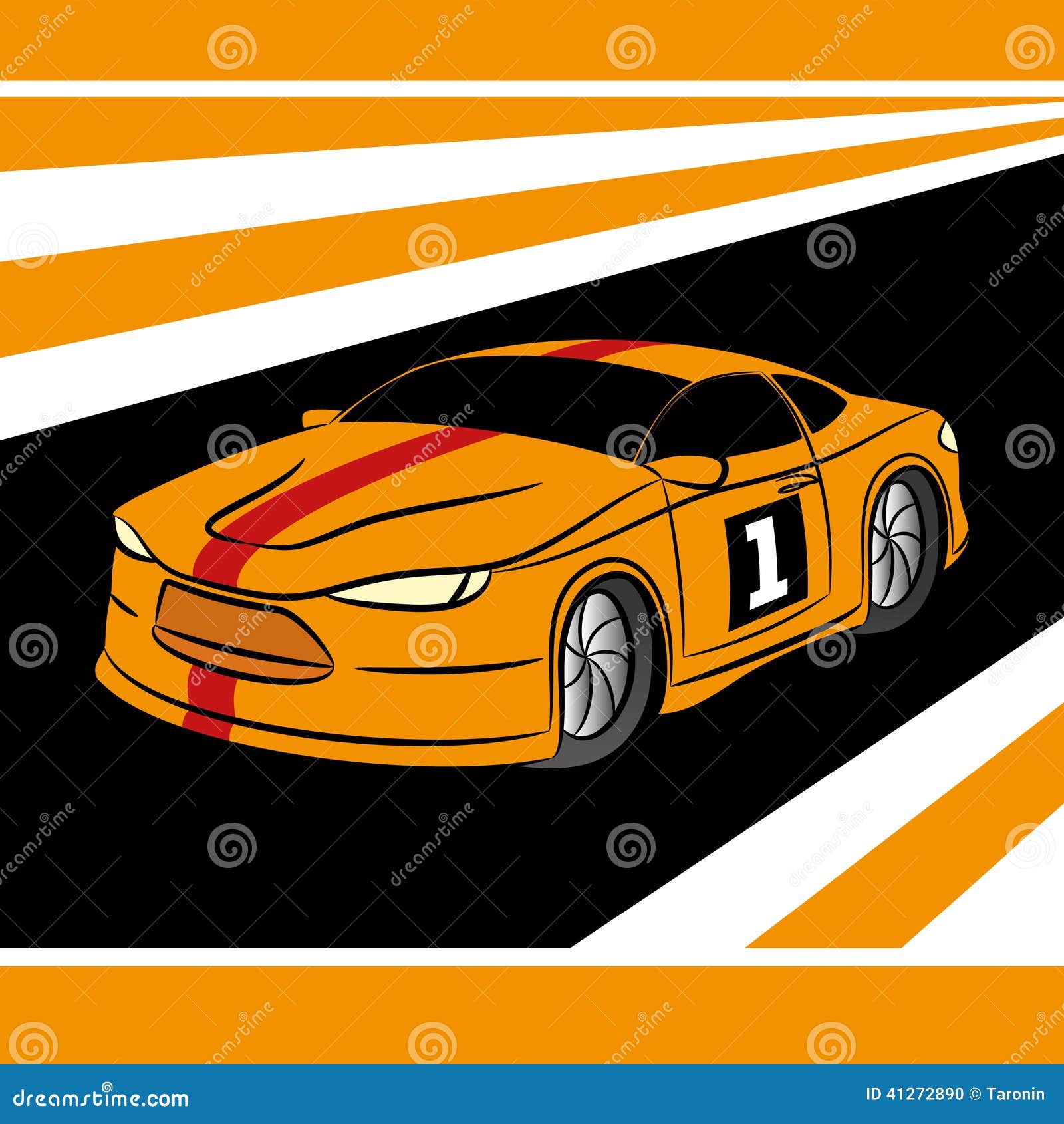 Fast Car. Stock Vector - Image: 41272890