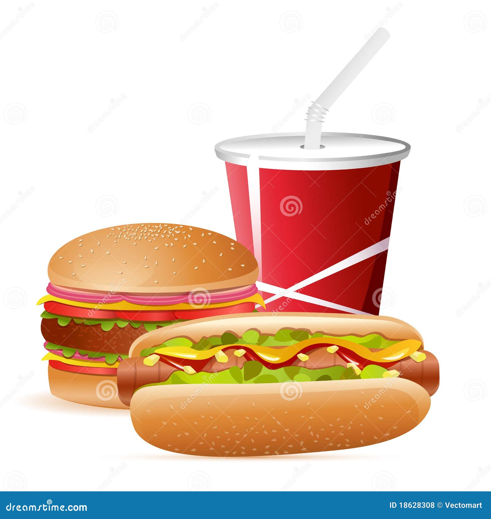 free clipart hot dogs hamburgers - photo #46