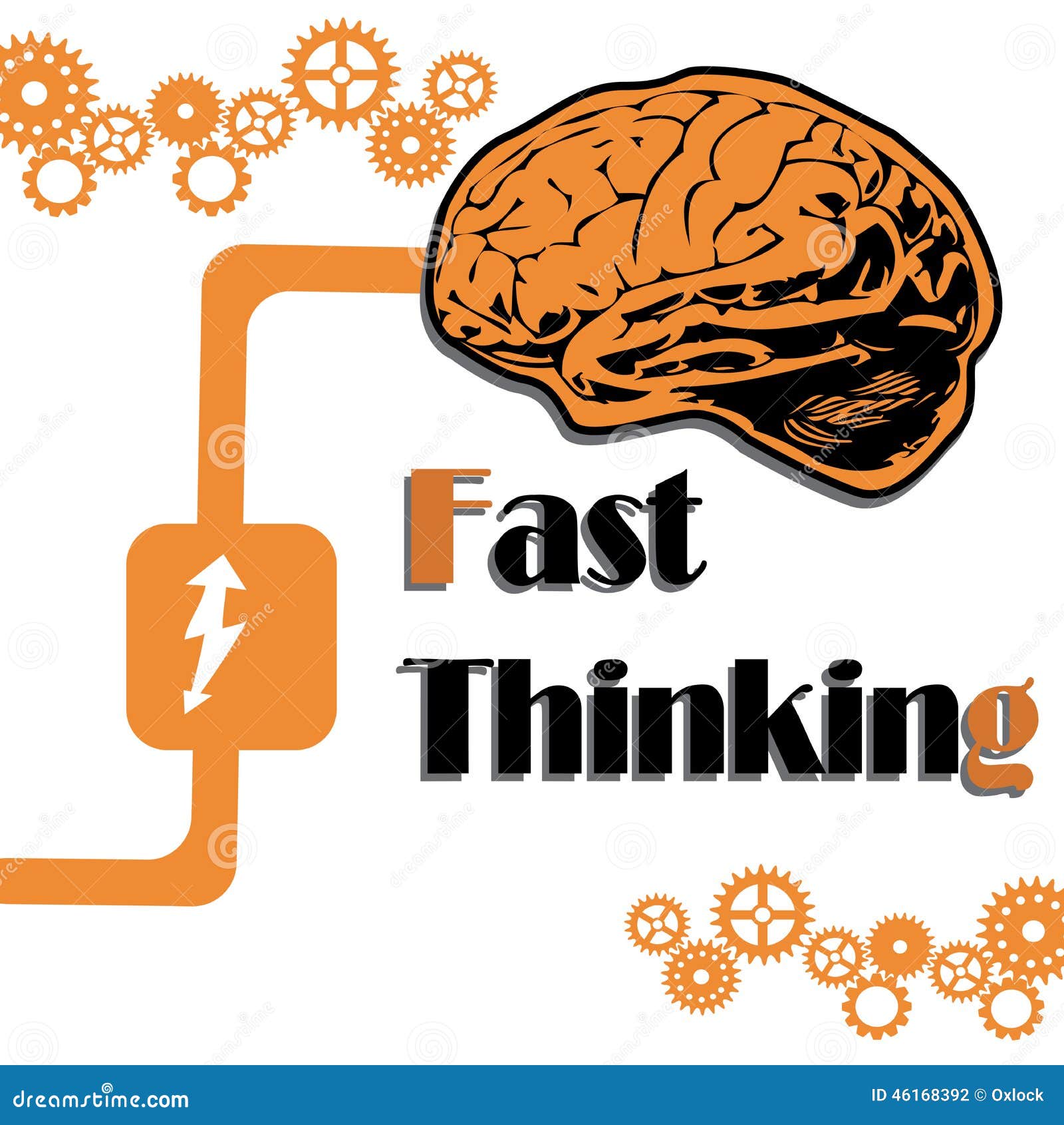 Fast Thinking Stock Vector Image 46168392