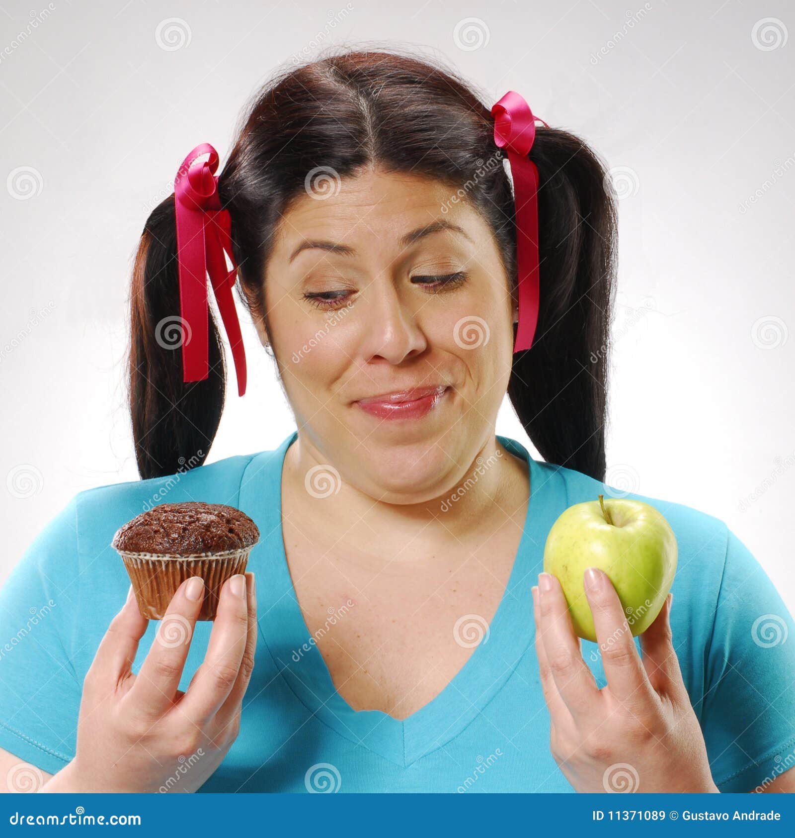 Fat woman dieting. - fat-woman-dieting-11371089