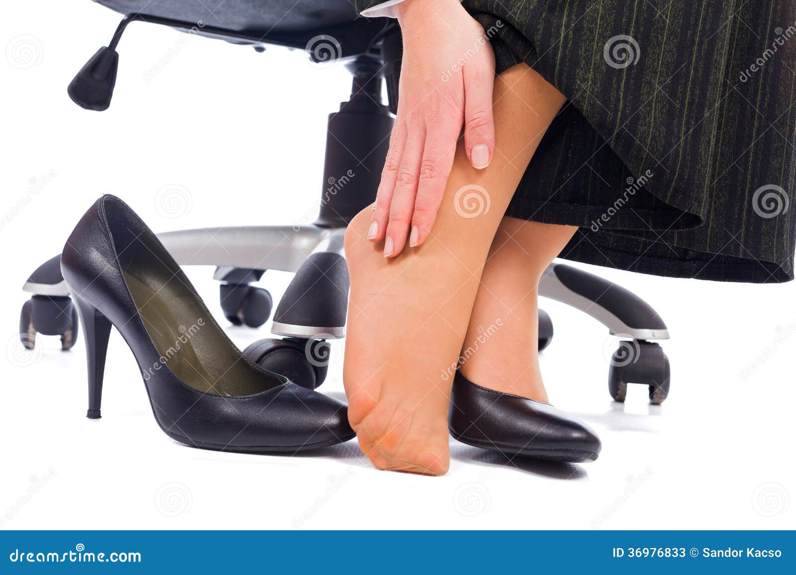 Wearing high heels has its painful disadvantages - hurting feet, ankle ...