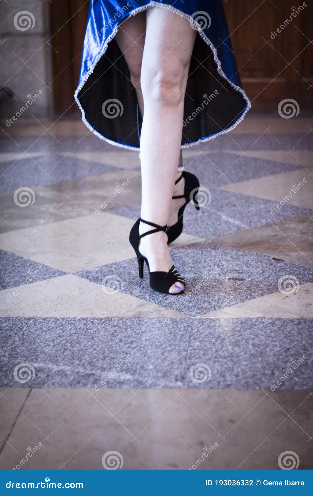 Female Dancer Legs Of Latin Rhythms And Ballroom Dancing Posing Stock