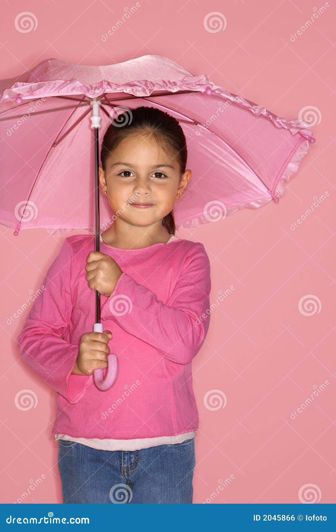 Female Girl With Umbrella. Royalty Free Stock Image  Image: 2045866