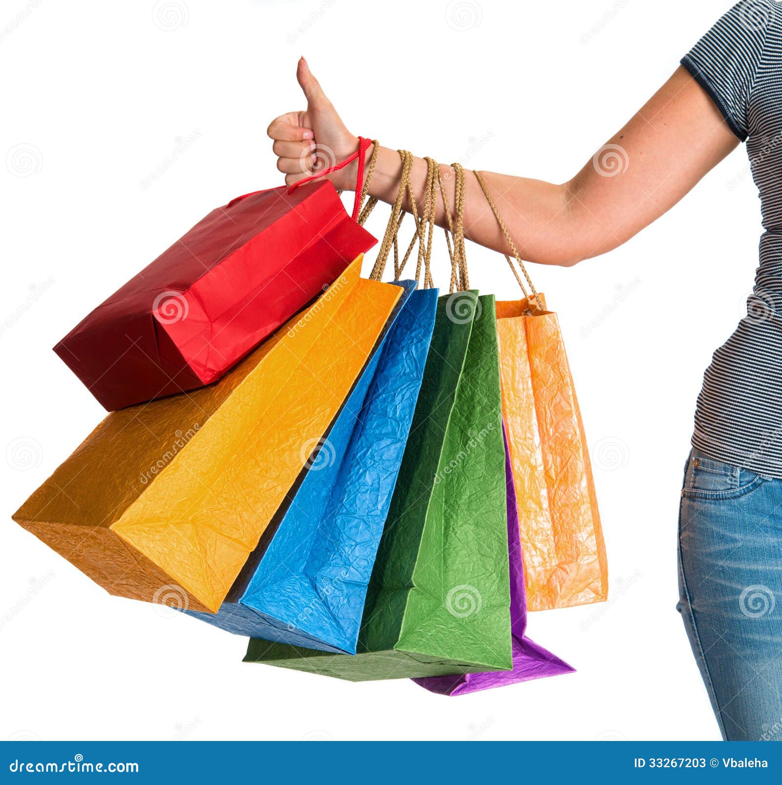 Varnish Stripe Shopping Bags | Packaging Specialties