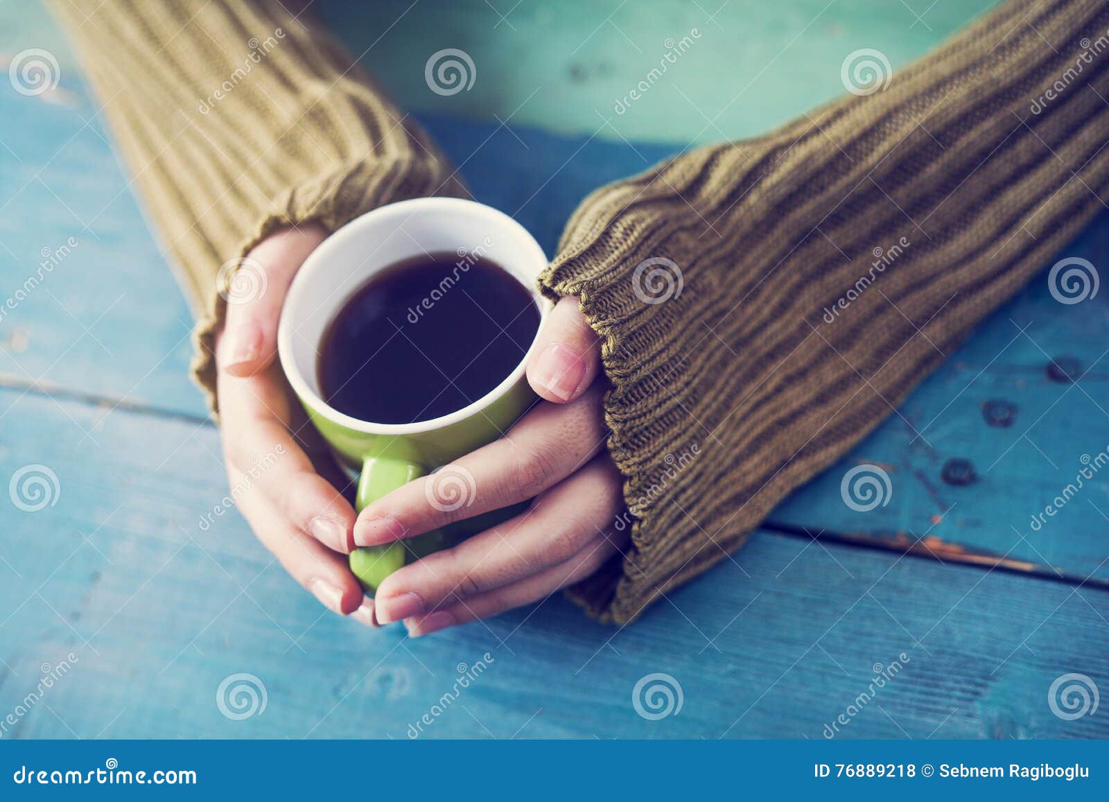 Female Hands Holding Cup Of Coffee Stock Photo Image Of Warm Female