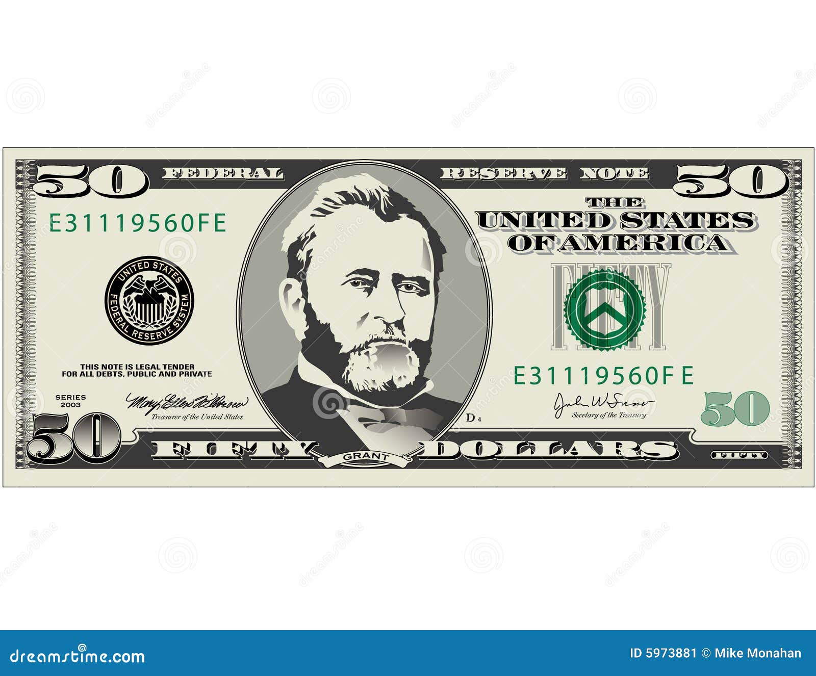 Fifty Dollar Bill Templates Back Download Printable Pdf Templateroller