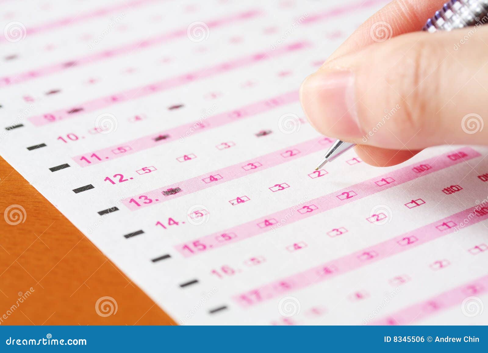 Filling Out Survey Royalty Free Stock Image - Image: 8345506