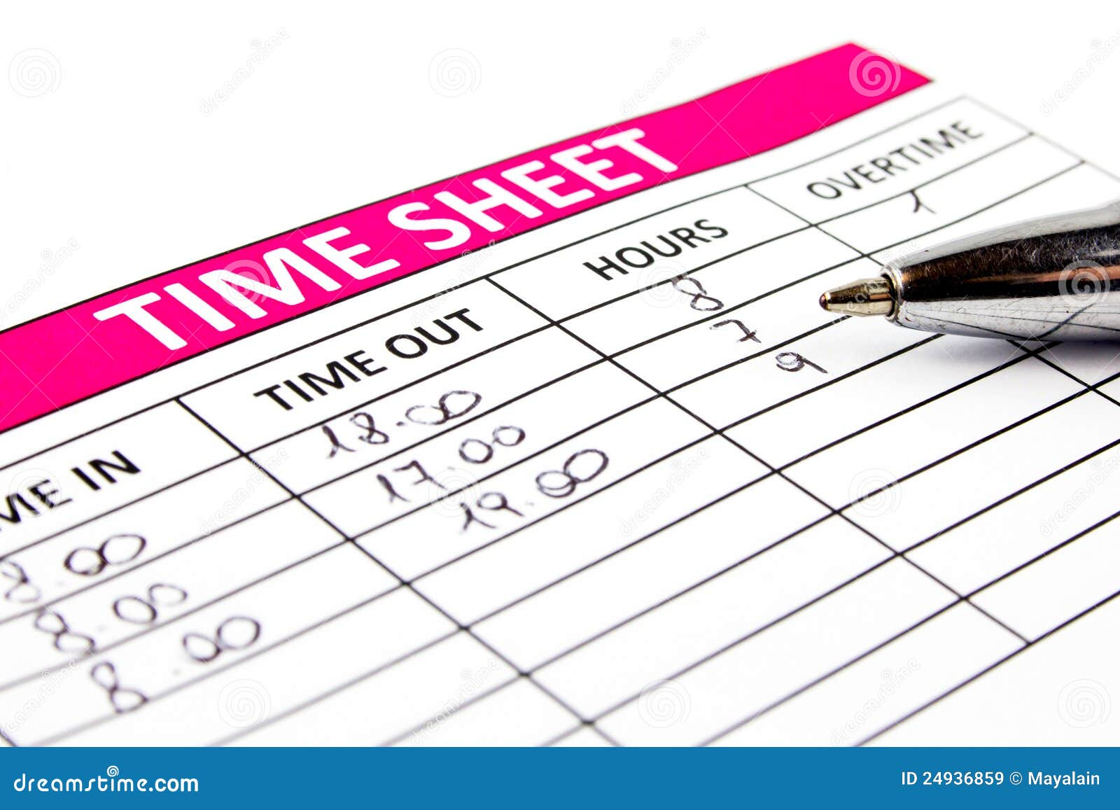 free weekly timesheet