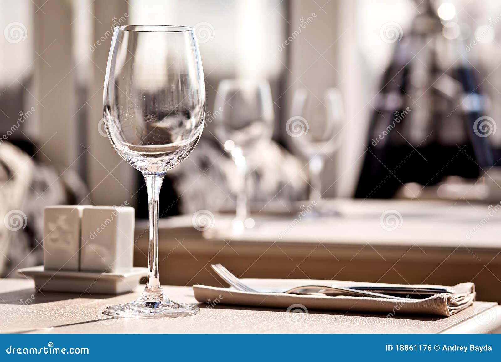 Fine Restaurant Dinner Table Place Setting Royalty Free Stock Image