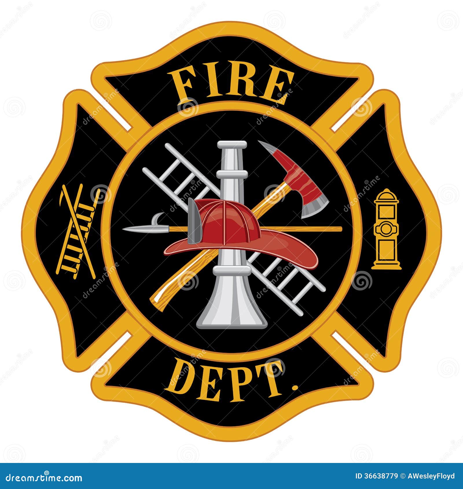 maltese cross clip art fire rescue - photo #43