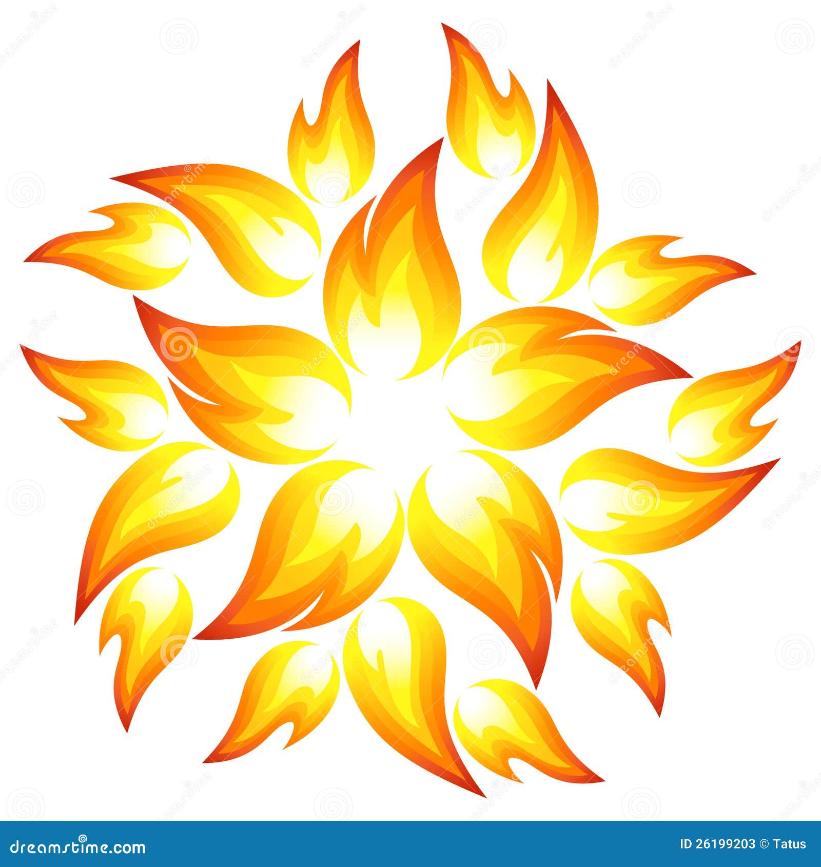 Fire Flower Stock Photos Image 26199203