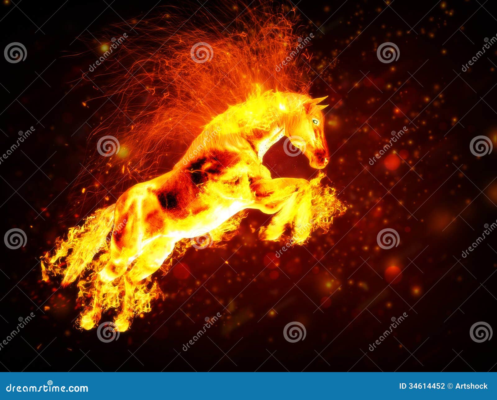 fire horse clipart - photo #49