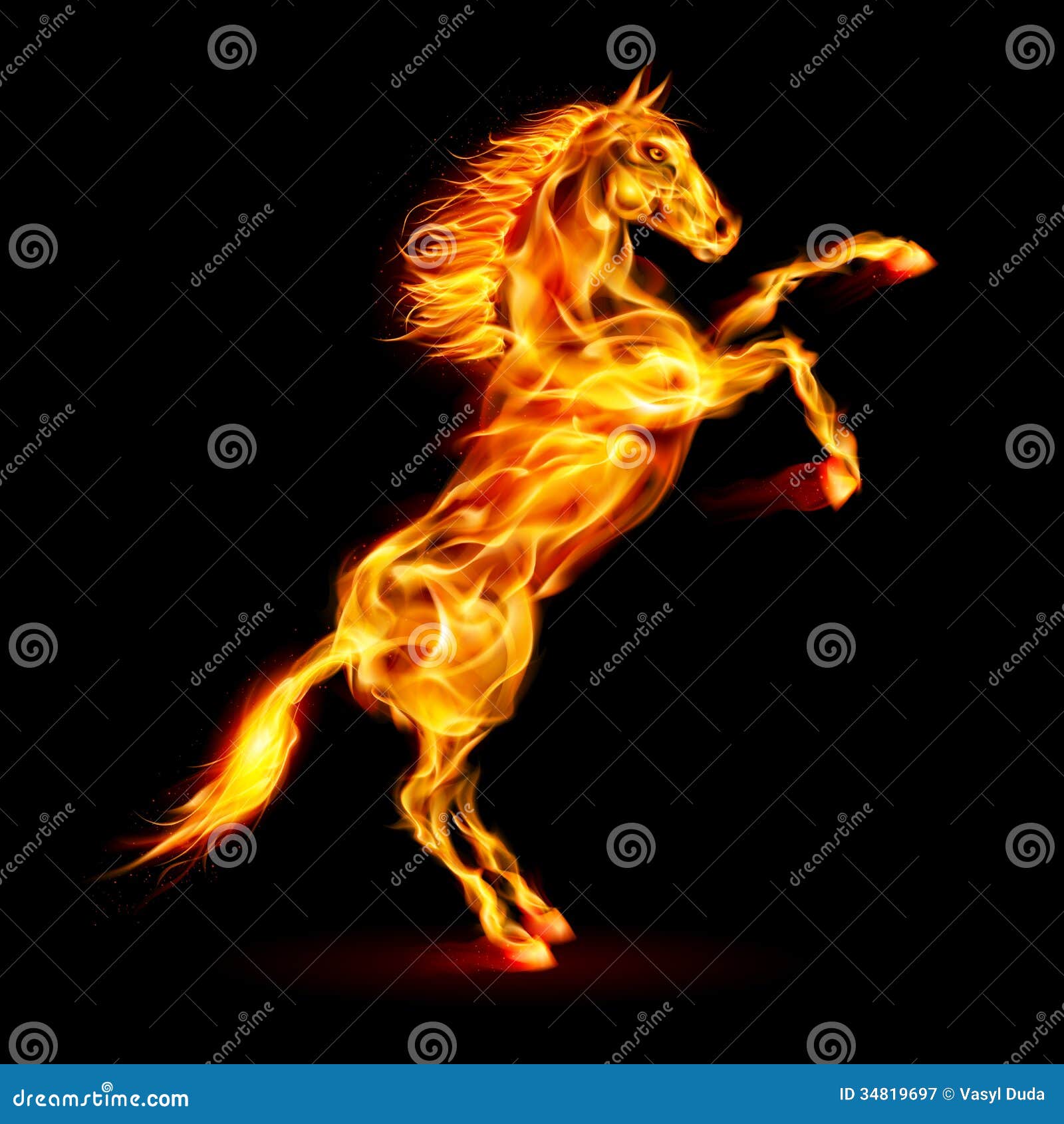 fire horse clipart - photo #9