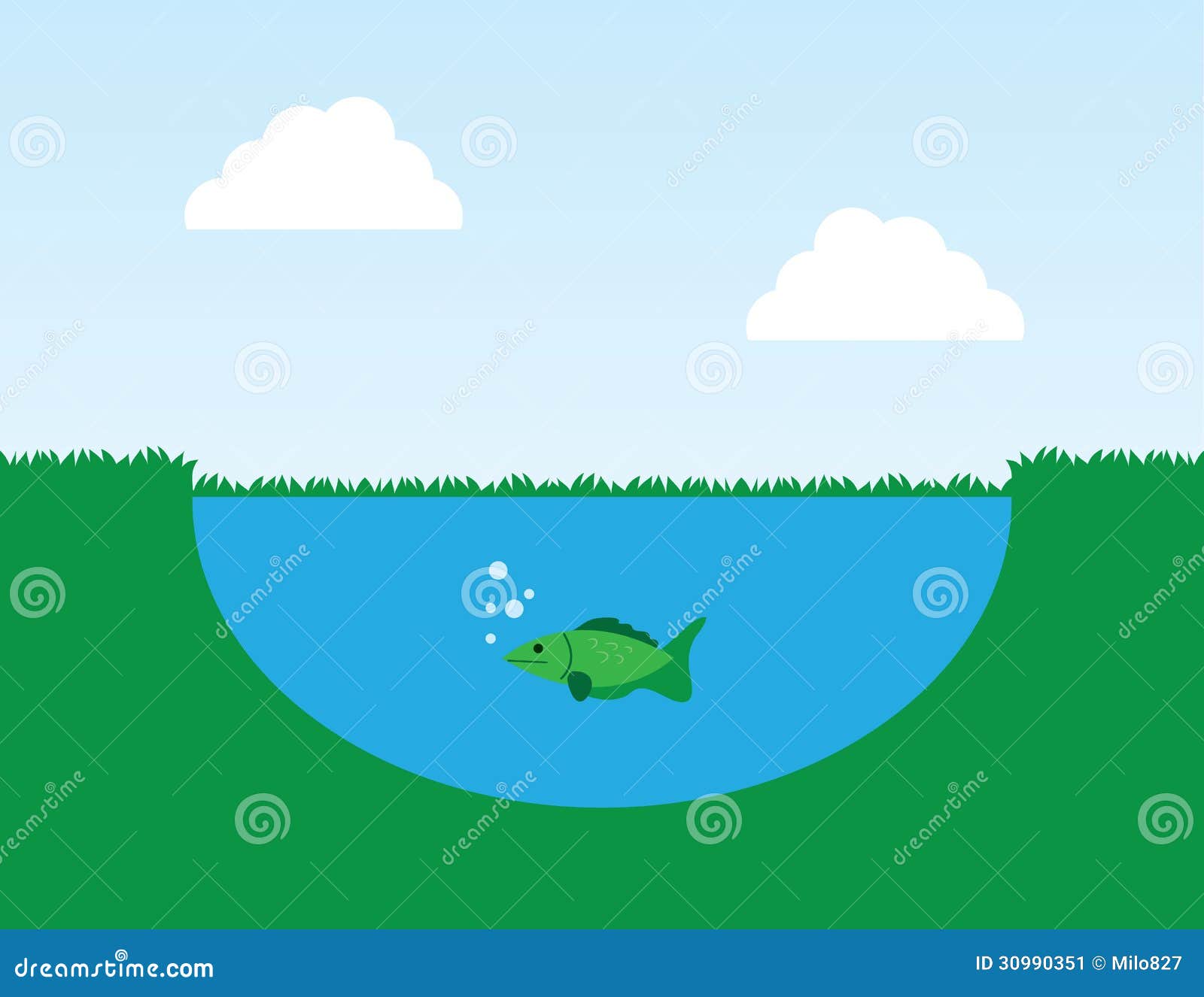 fishpond clipart