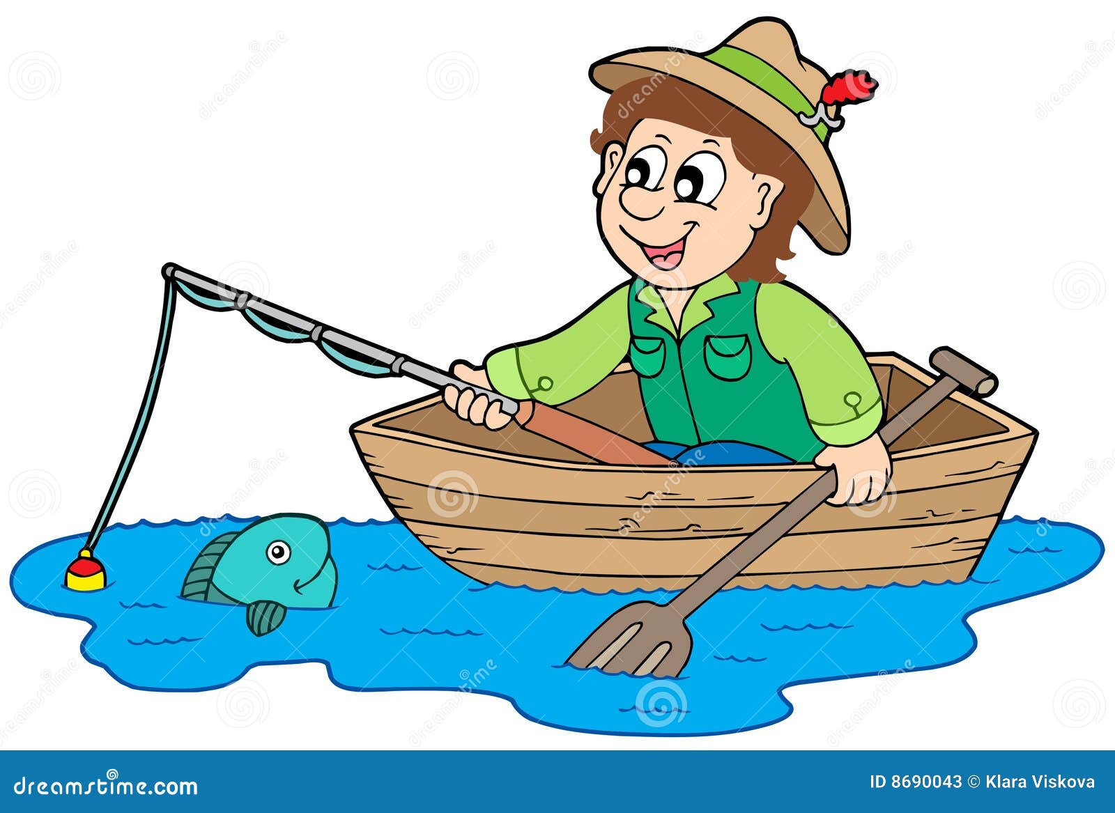 Cartoon Fisherman
