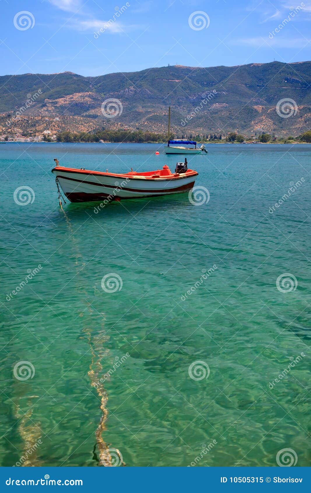 Fishing boat in the Aegean sea