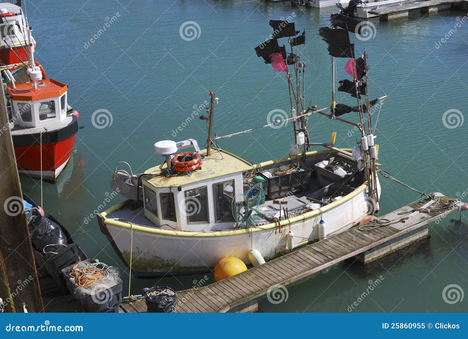 Fishing Boat At Brighton Marina. UK Royalty Free Stock Photo - Image 