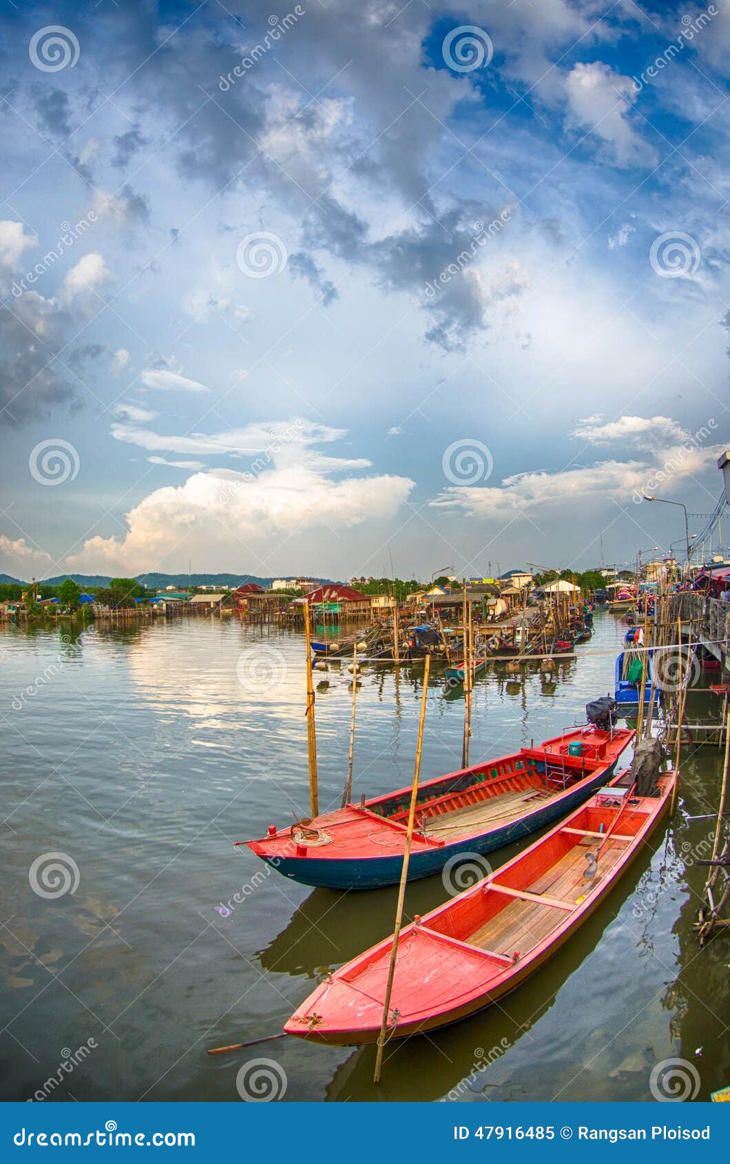 Marine fisheries in Chonburi of Thailand.