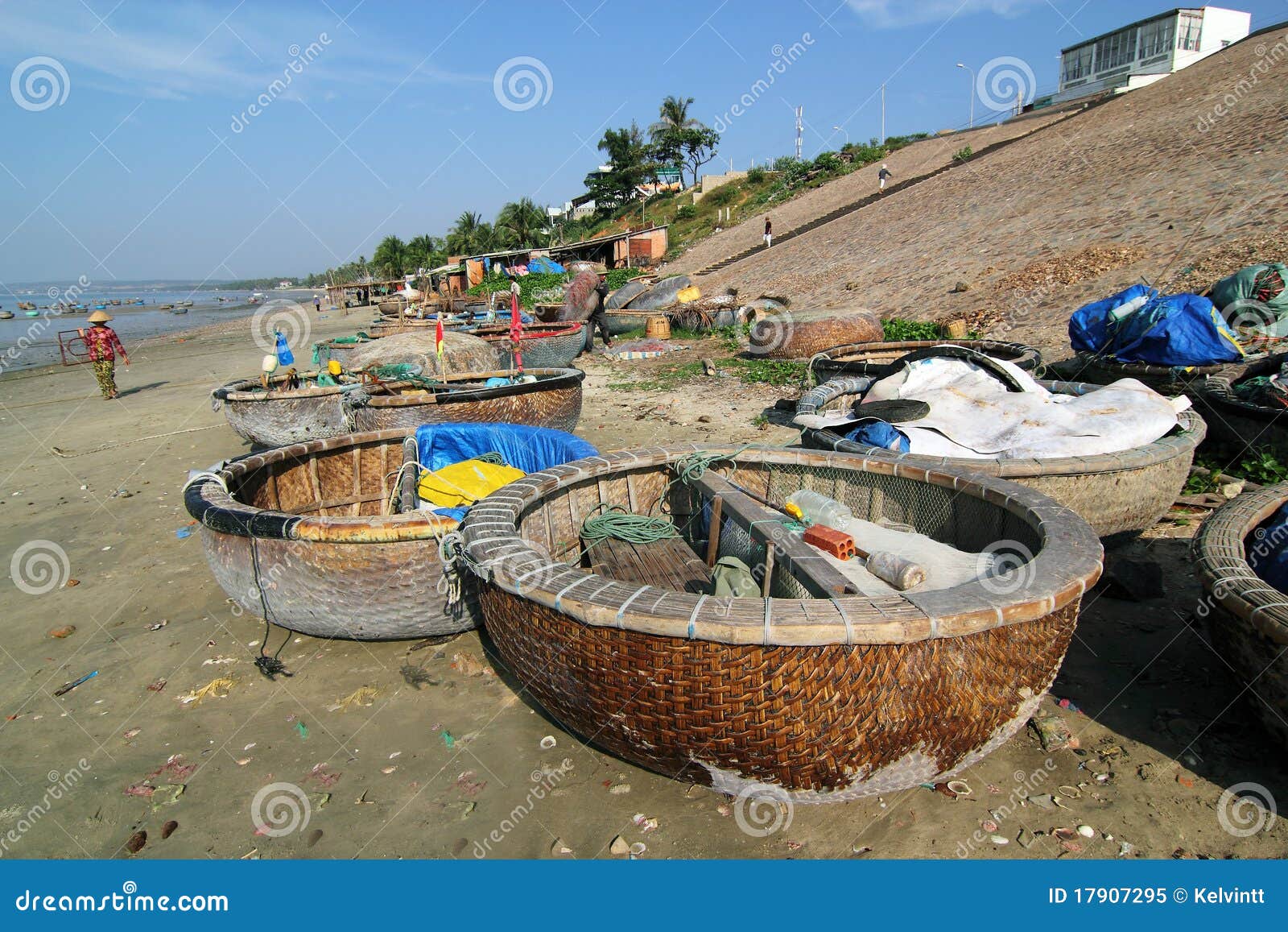 Fishing Boats At Mui Ne, Vietnam Editorial Image - Image 