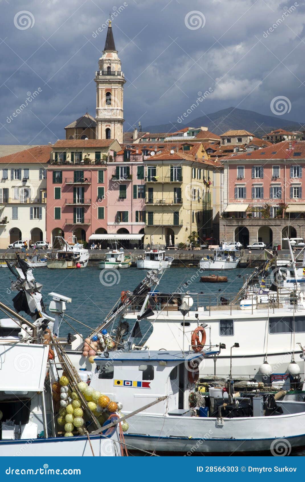 Stock Photos: Fishing port of Imperia Oneglia, Italy