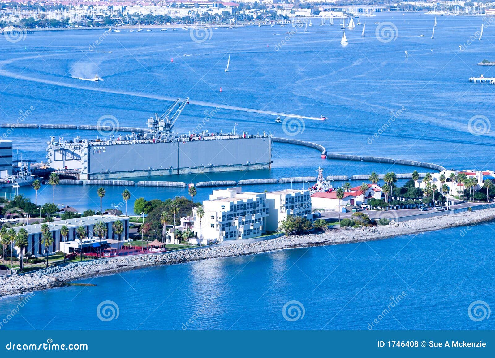 Floating Dry Dock In Harbor Royalty Free Stock Photos - Image: 1746408