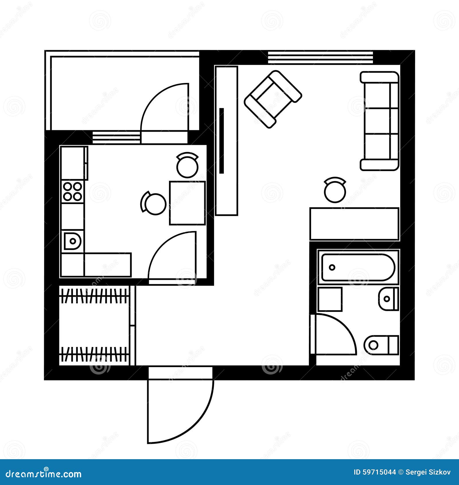 floor plan furniture clipart download - photo #16