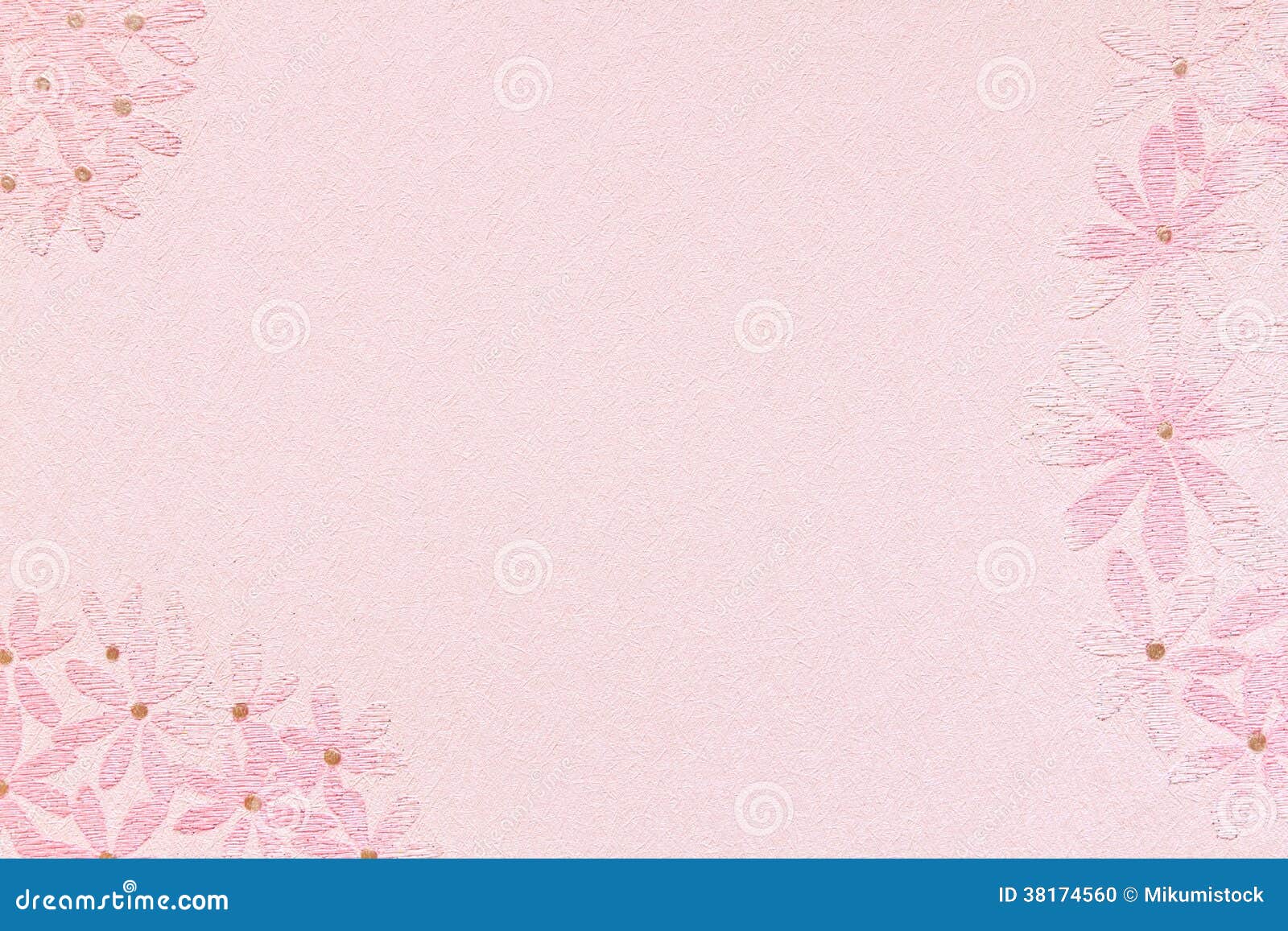 Floral Pink Blank Wallpaper Stock Photo - Image: 38174560