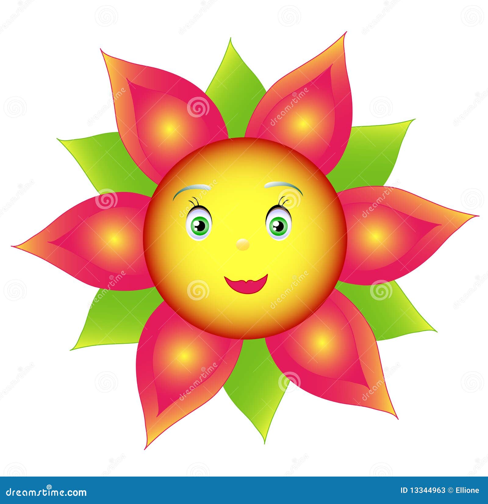 free smiling flower clipart - photo #36