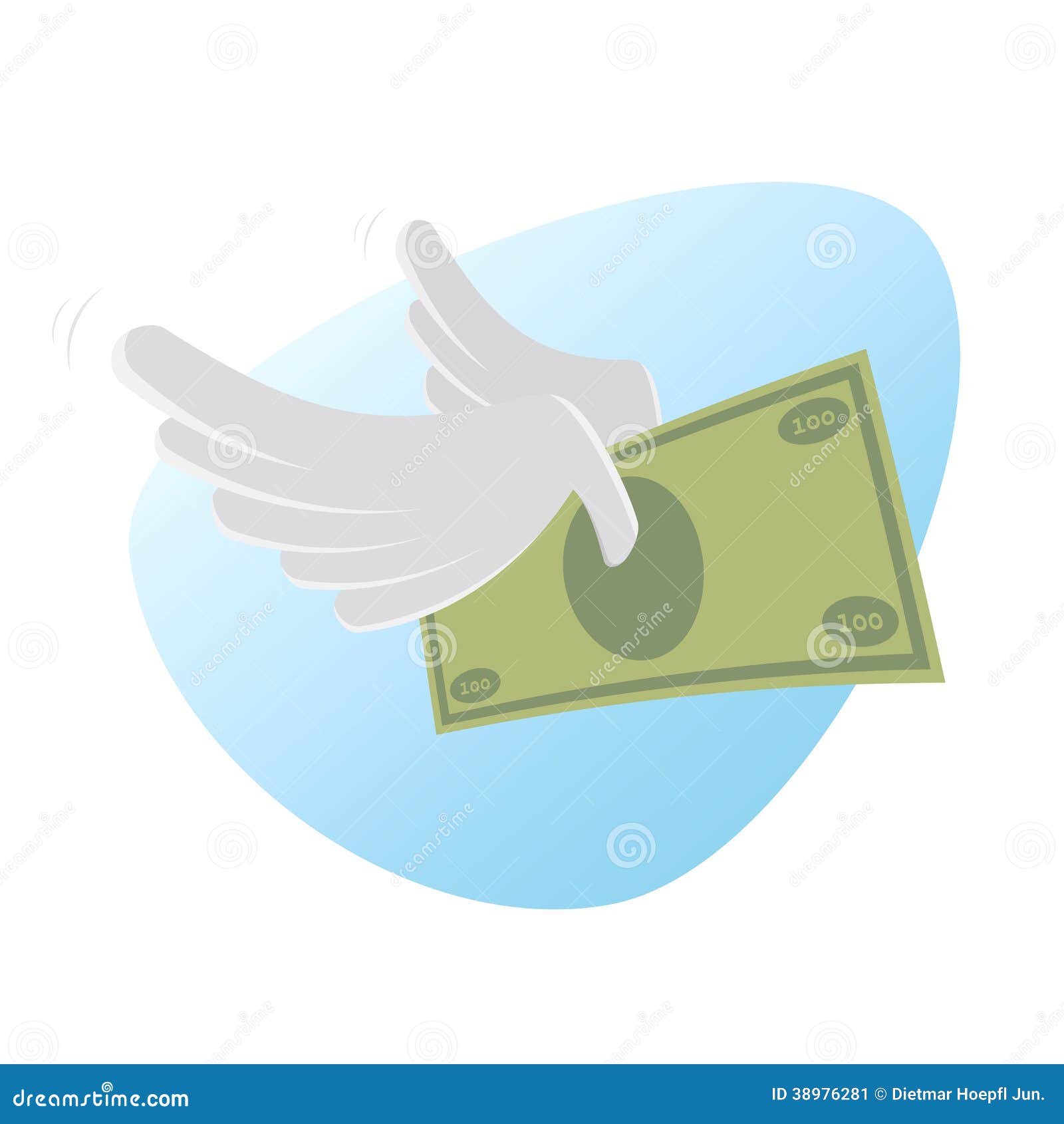 Flying Money Stock Vector - Image: 38976281