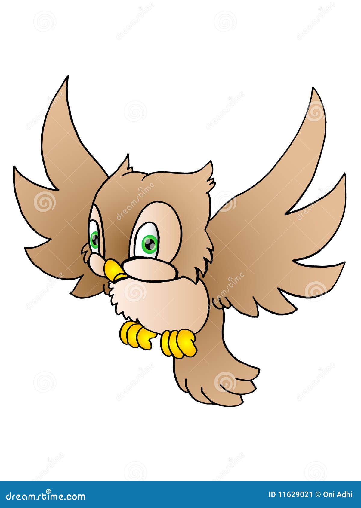 Flying Owl Stock Image - Image: 11629021