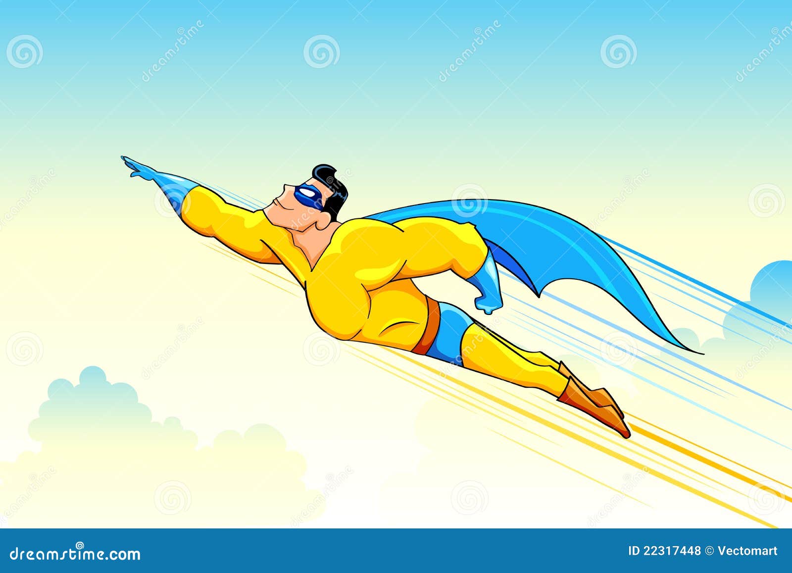 Flying Superhero Royalty Free Stock Photos  Image: 22317448